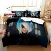 NieRAutomata Bedding Set Single Twin Full Queen King Size Bed Set Aldult Kid Bedroom Duvetcover Sets 3D Print Game Kawaii