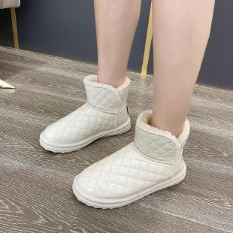 

Женские зимние сапоги, новые зимние бархатные утолщенные хлопковые туфли, нескользящие водонепроницаемые короткие сапоги, теплые хлопковые сапоги 41