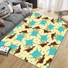 Phineas and Ferb2 Flannel Pattern Square Carpet,Area Rug,Carpet Rug for Living Room Bedroom Sofa Playroom Decor,Non-slip Floor Mat