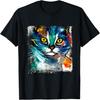 Abstract Cat Pop Art Graffiti T-Shirt
