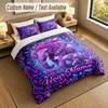 Elephant Theme Personalized 3Pcs Bedding Set Custom Text & Name 1 Sheet 2 Pillowcases Household Bedding 1pc