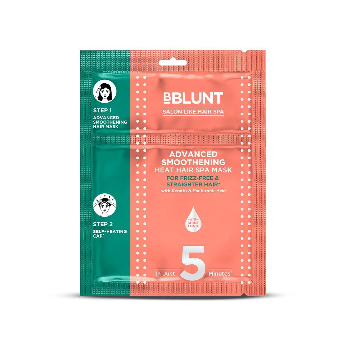 

BBLUNT Маска-спа для волосся Advanced Smoothening Heat 70 г Упаковка 1 Бездоганно гладке волосся без пухнастості
