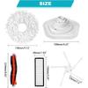 Replacement Parts Accessories Kit Main Brush Side Brushes HEPA Filters Mop Pads Compatible with Dreame Bot W10/W10 Pro Robtic Vacuum Cleaner