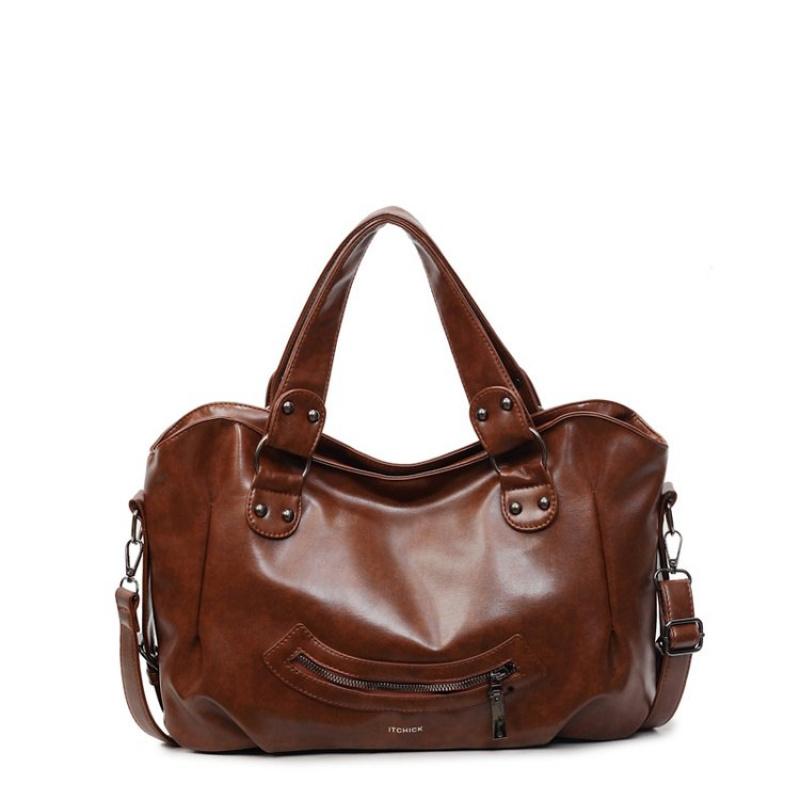 

2025 Новая Модная Женская Сумка Через Плечо Большой Вместимости Женские Повседневные Сумки Кроссбоди Для Женщин Сумка-Тоут Для Поездок На Работу Подходит Для Ежедневного Использования коричневый