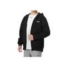 Adidas Letter Print Full Zip Long Sleeve Hoodie Men hoodies Black JF3324