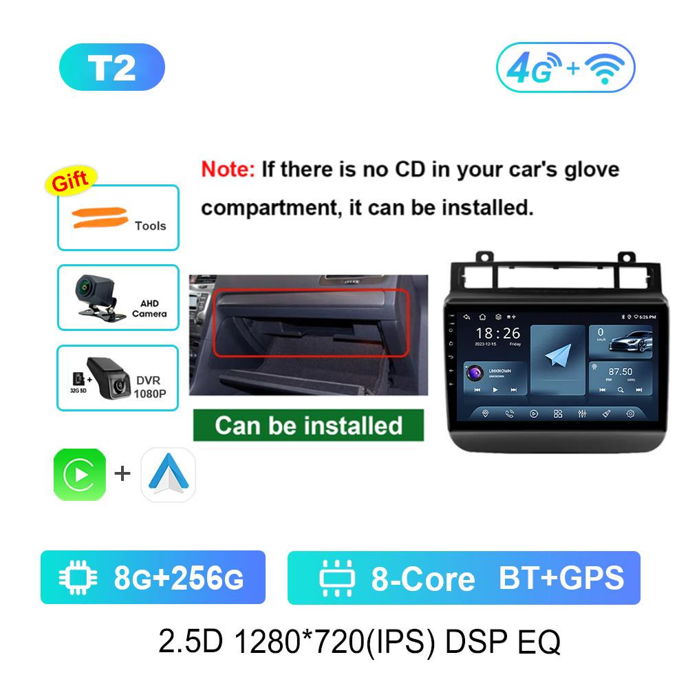 Car Radio Multimedia Player for VW Volkswagen Touareg FL NF 2011 - 2017 GPS Navi 4G IPS Screen Android System Head Unit Carplay