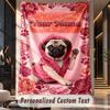 Mops (158) Tapiserie Personalizată cu Temă Nume Personalizat Text Tapiserie de Agățat pe Perete Decor Acasă Pânză de Fundal