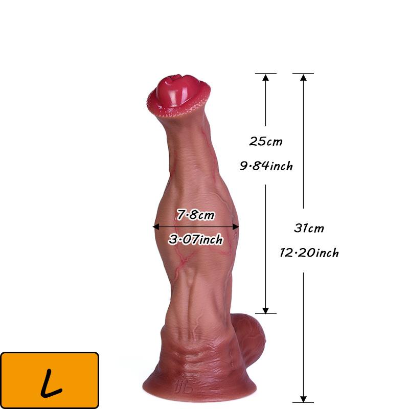 43CM XXXL Realistic Thick Silicone Dildo Smooth Surface Strong Suction Cup 5 Sizes Extra Large Body Safe Adult Toy