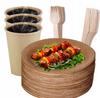 Grill Picnic Set Disposable Cups Cutlery