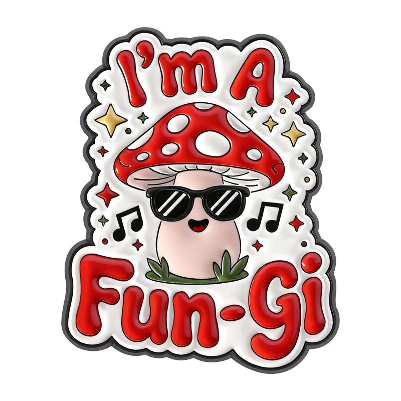 

I m A Fun-gi Enamel Pins Mushroom Fun Guy Pun Brooches Lapel Badges Clothes Cute Cartoon Jewelry Gift for Friends