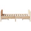 Vidaxl Bed Frame Without Mattress, 150X200 Cm, Solid Pine Wood