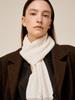 Saengleogsyu Wool Petite Long Scarf Cream Gray