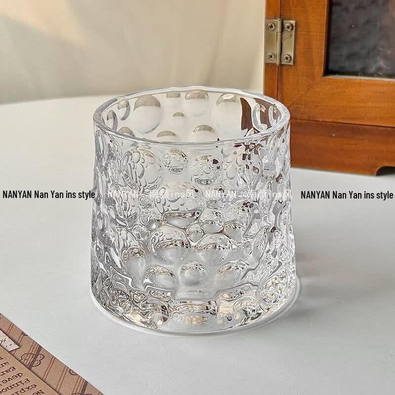 Retro Whiskey and Iced Coffee Glass