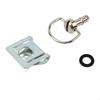 28GC Black Coated Quick Release D Rings Fairing Fasteners Screw For Motorbike Body Panels Secure Locking Mechanism Design
