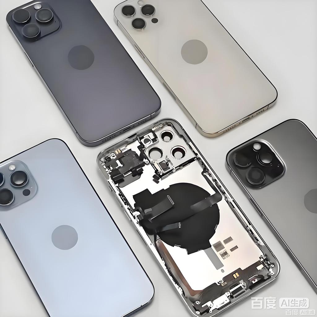 For XR/11/12/13/14/15/16 Pro Max/Plus/Mini Models Phone Back Cover Assembly Cover Housing Middle Frame Glass Material Model