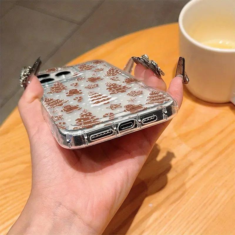 Luxury Cartoon Christmas Clear Case for  Mi 11 Lite 5G NE 14 13T 13 12T 12X 12 Poco X6 F5 X5 X3 Pro Soft Shockproof Cover