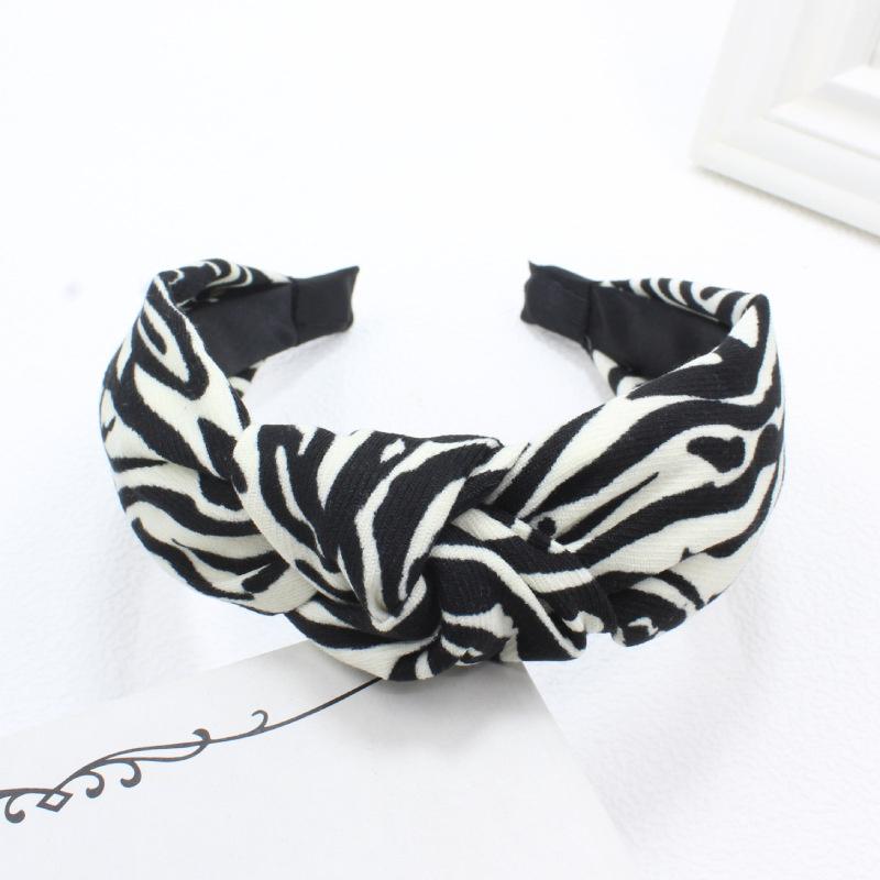 

Минималистичный женский головной убор Шикарная повязка на голову в горошек, леопардовый, зебровый принт для женщин, леди, для шопинга, умывания лица, обруч для волос, аксессуары