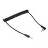 3.5mm To Male Cord With Screw Lock For DSLR Camera - Black