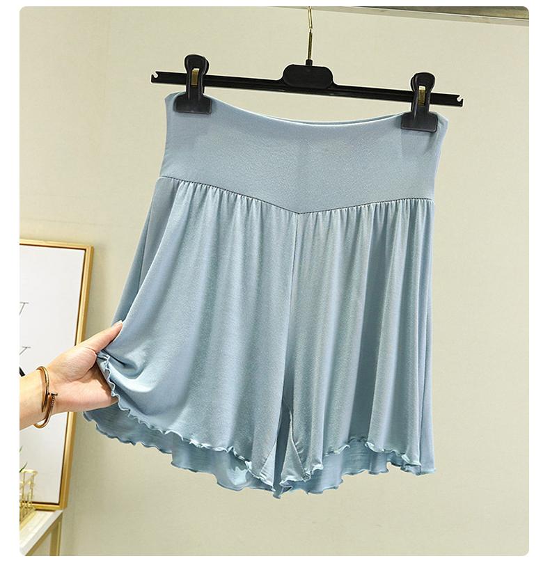 Fanan Summer Modal Summer Shorts Sleep Bottoms Women Pure Color Casual Sleepwear Pants 2026 Loose Short Home Wide Leg Pants