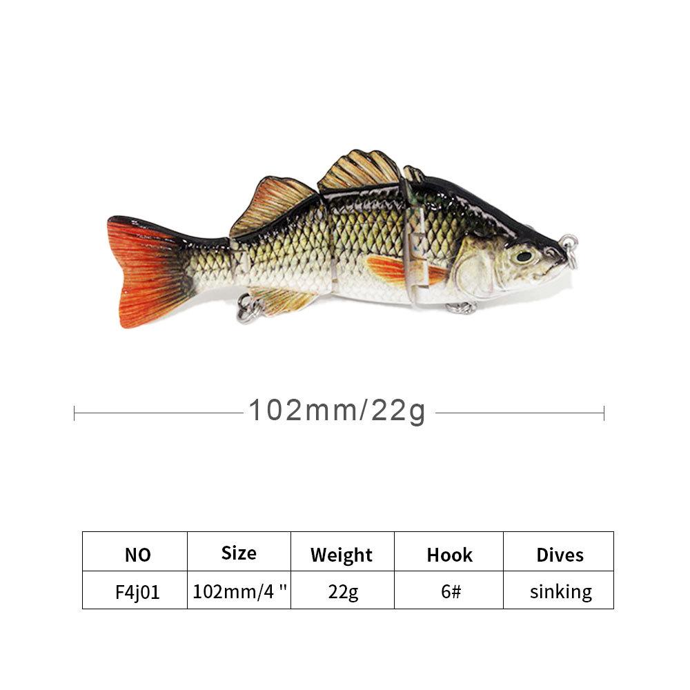 Luya Bait Multi-Section Fish 140Mm/43G Plastic 4-Section Bait Sea Fishing Luya Simulation Bait Hard Bait