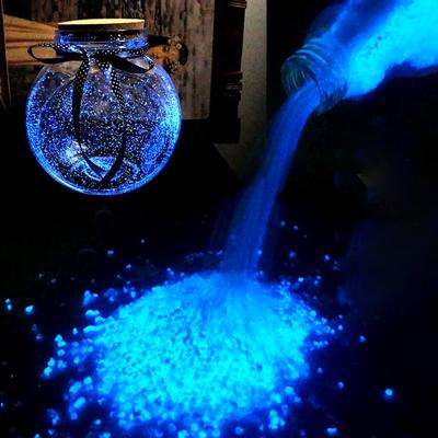 Leuchtender Aquarium-Sand, leuchtet im Dunkeln, Sand-Ornament, dekorativer Sand, Aquarium-Dekoration, Steinsand, Rosa, Gold, Blau