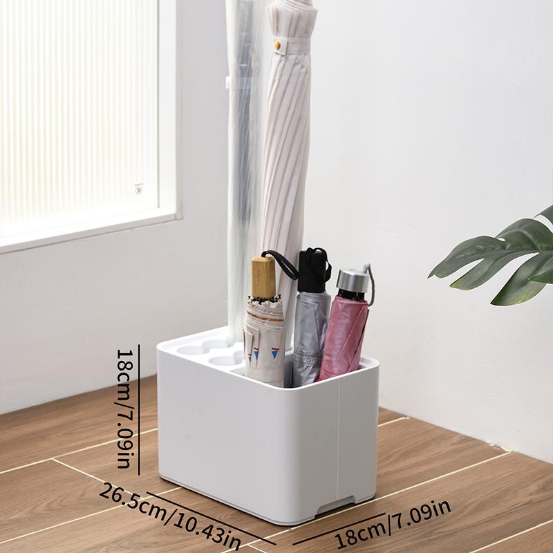 Umbrella rack with drip tray, suitable for space saving storage in the corner of the entrance passage, can hold 10/15 umbrellas