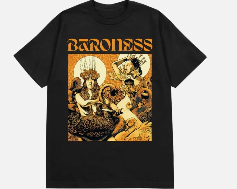 

Baroness band artwork black T-shirt UNISEX All sizes 4XL