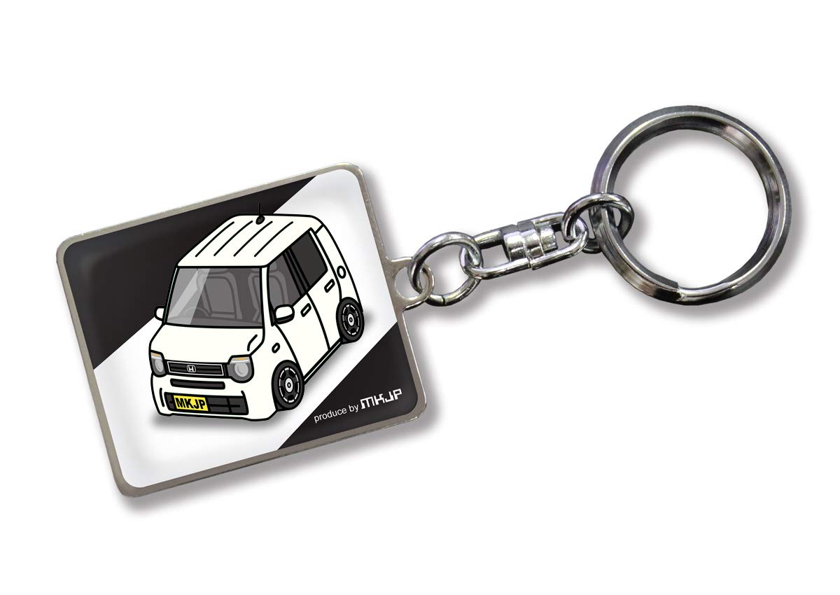 

[MKJP] Custom Key Chain Honda N-WGN JH3 Base: Black, white белый