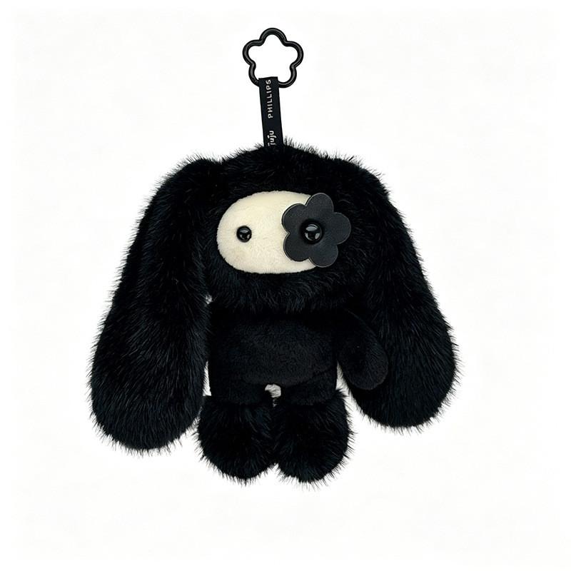 Cartoon Rabbit Plush Doll With Keyring For Backpack Decoration And Gifts