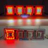 2x 46cm Waterproof LED Truck Trailer Lorry Caravan Taillight Warning Light Rear Taillight Stop Lorry Bus Brake Reverse Turn Lamp