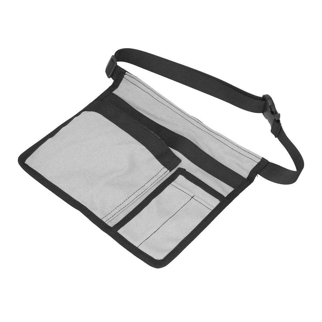Unilateral Waist Hanging Tool Bag Wear Resistant Oxford Cloth Adjustable Tools Organizer for GardenGrey