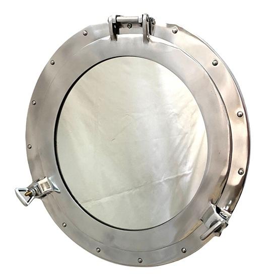 

Nautical Porthole Mirror Chrome Ship Style, 30.48 cm Coastal Decor Bathroom Vanity Mirror Entryway Hall Accent Unique Gift