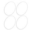 4PCS 20 Inch Wheel Rim Protector ABS Scratch Proof Self Adhesive Wheel Rim Protection Guard Universal for Cars White