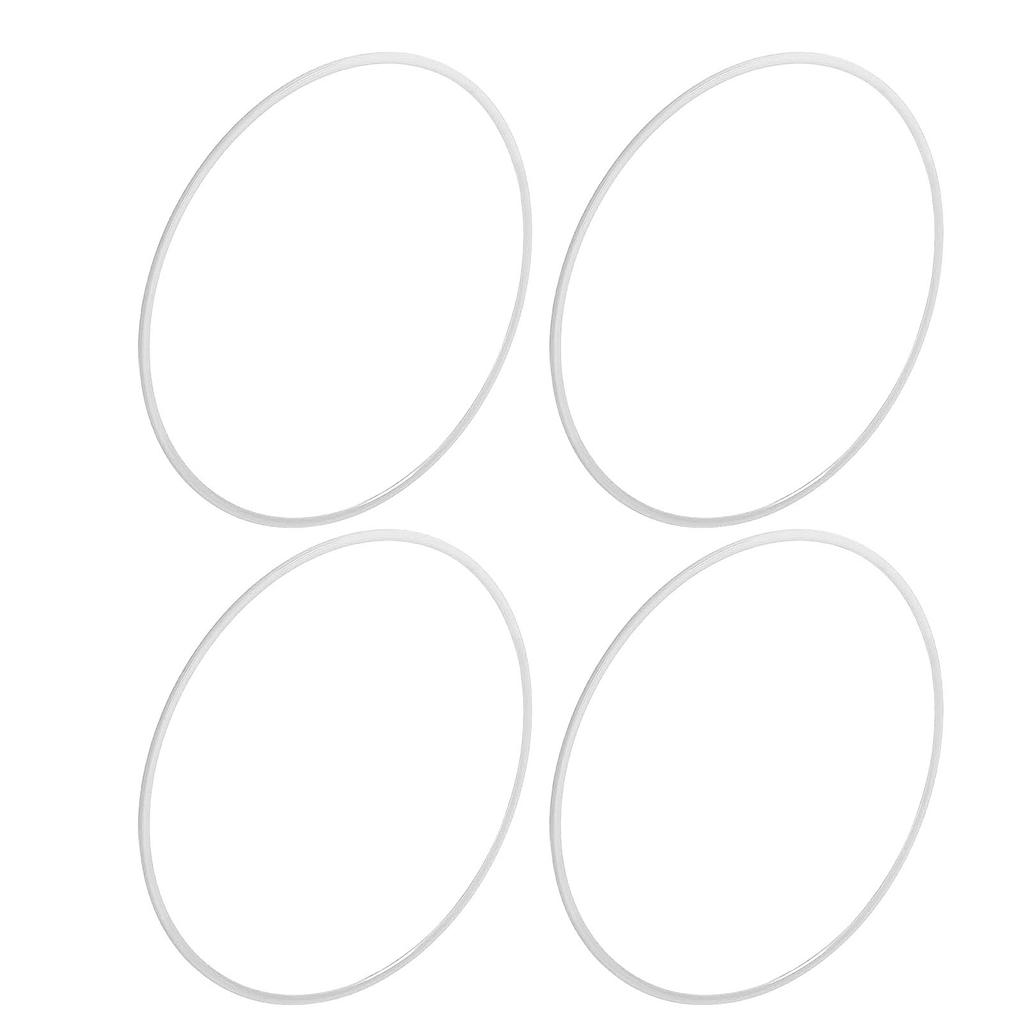 4PCS 20 Inch Wheel Rim Protector ABS Scratch Proof Self Adhesive Wheel Rim Protection Guard Universal for Cars White