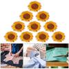 20pcs Yellow Sunflower Pattern Embroidered Patches Sew On Patch  Clothes Decoration