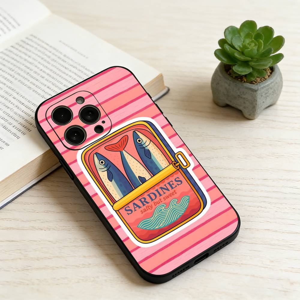 S-Sardine  Phone Case Silicone Soft For IPhone 17 16 15 14 13 12 11 X XR Plus Pro Max Plus