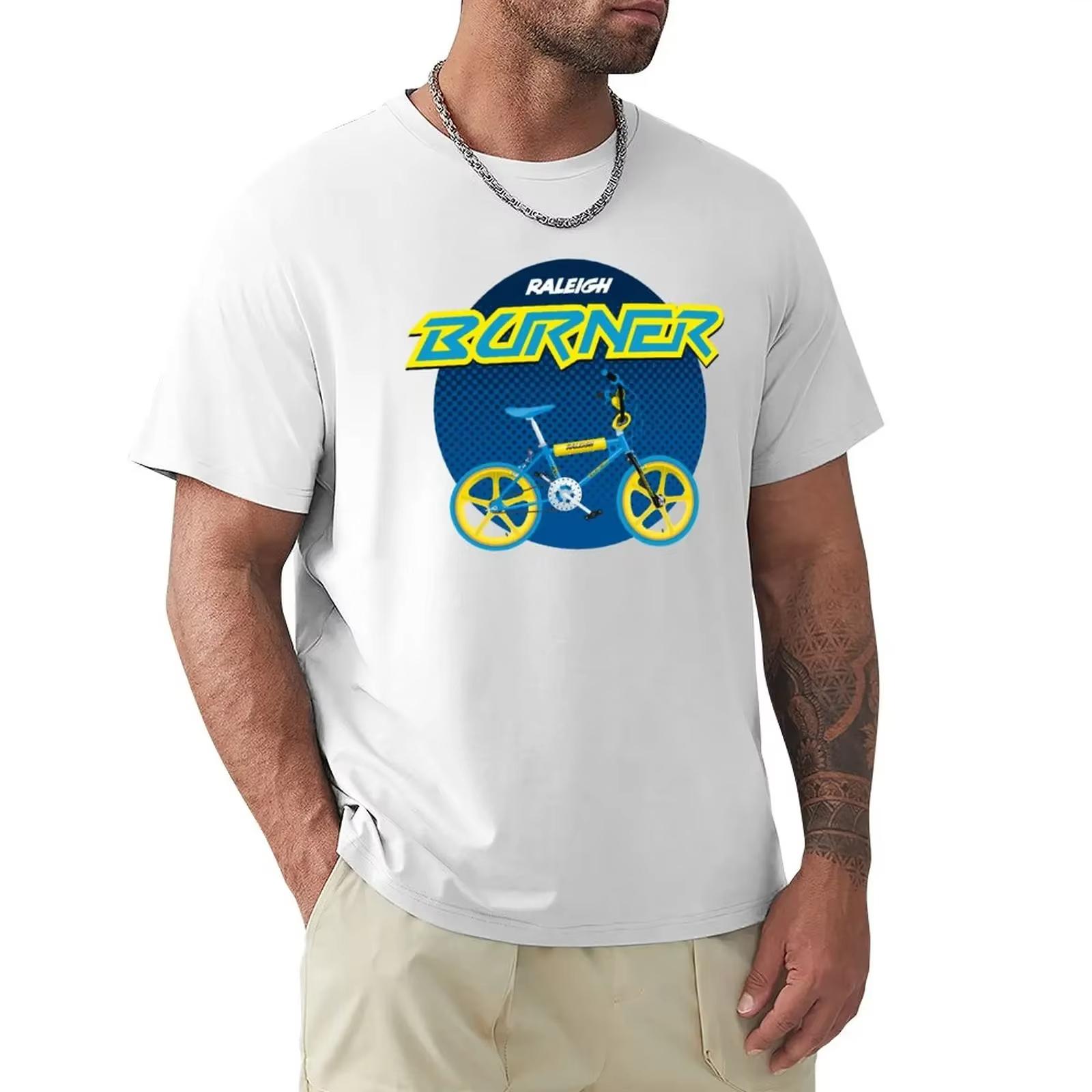 Raleigh Burner Halftone Design TShirt Quick Drying Vintage Tshirts for Men S