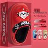 PAW Patrol Kids' Winter Cotton Shoes - Waterproof Leather with Fleece Lining, Cartoon Design for Warmth