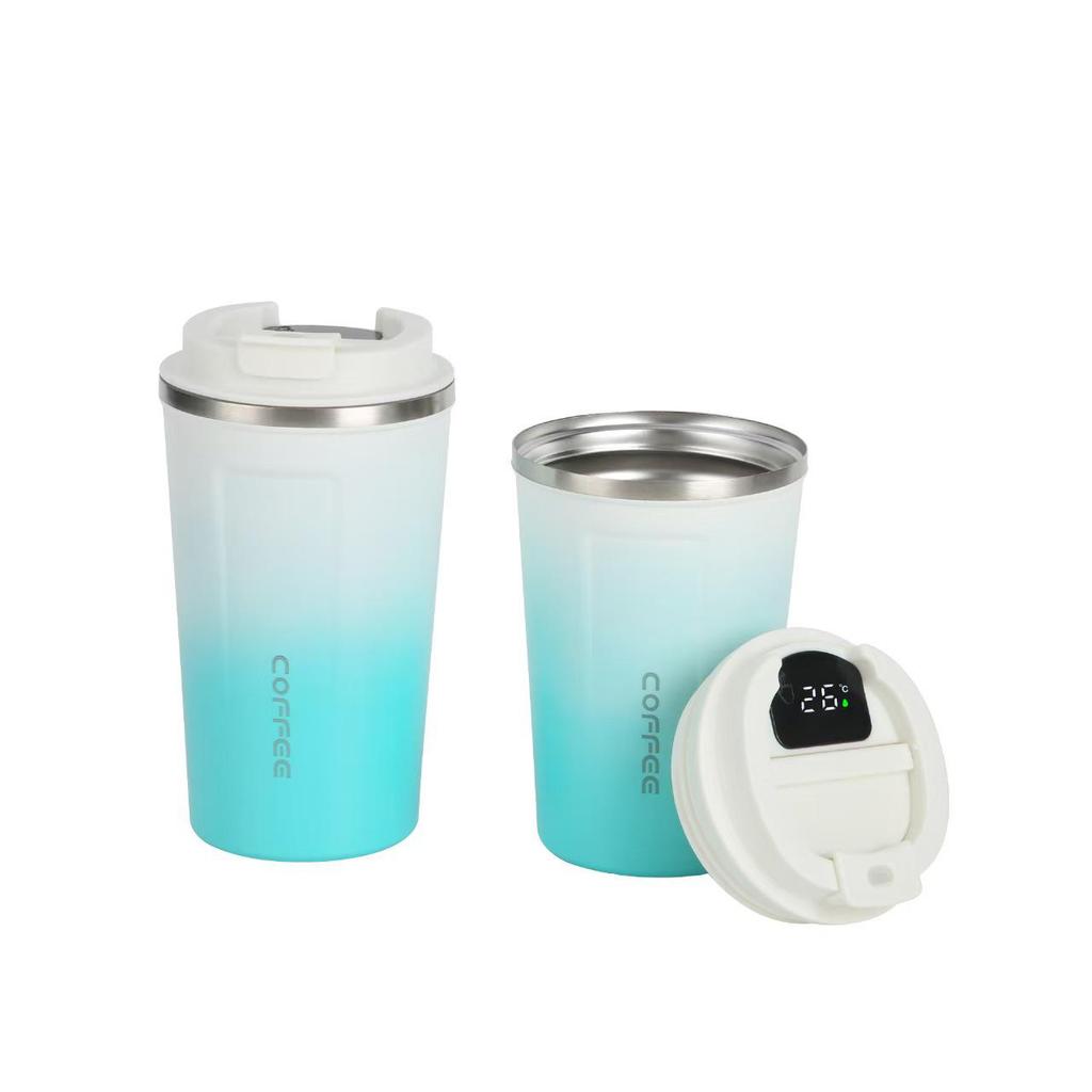 Large Capacity 304 Stainless Steel Coffee Cup with Silicone Sleeve - Double-Wall Vacuum Insulated Travel Mug