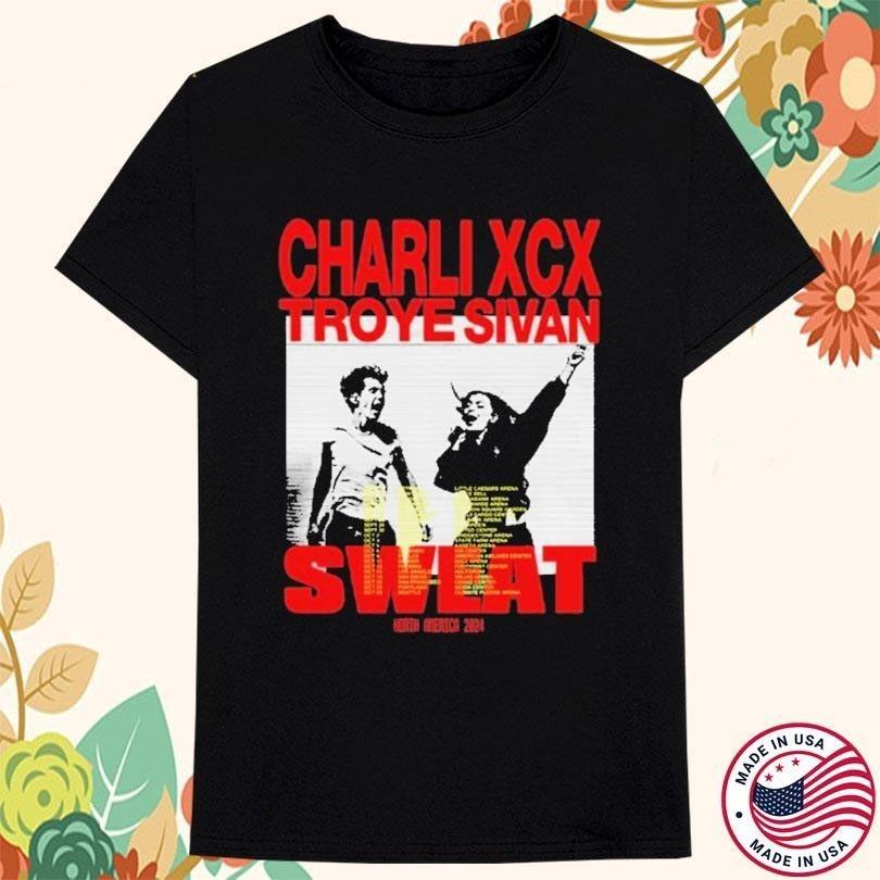 Troye Sivan And Charli XCX Tour Cotton Black T Shirt UR463 XXXXL