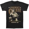 Men's Johnny Cash San Quentin Stars Slim Fit T-shirt  Black