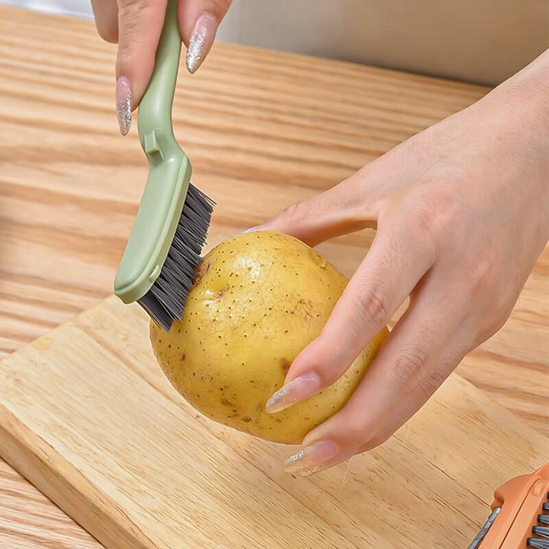 Wutuo Овощечистка и щетка для чистки 2-в-1