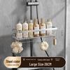 Stainless Steel Bathroom Toilet Storage Rack Shower Room Shelf
