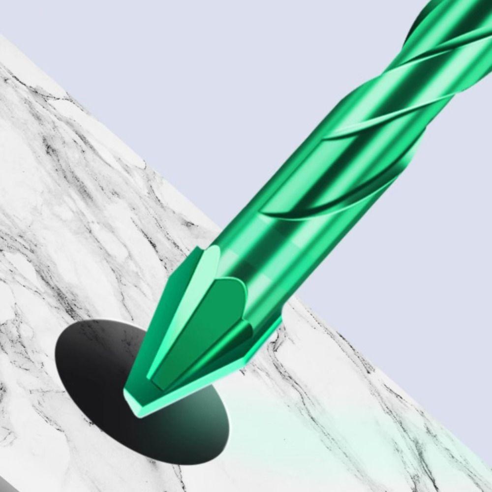 2Pcs Precision Eccentric Drill Bit 6/8/10/12mm Hole Drill Bit Multifunction Tile Drill Bit