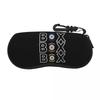 Box Box Box Racing Cars Tire Compound Design Shell Glasses Case Protector Sunglasses Box Women Men Soft Eyeglass Bag Pouch