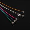 6pcs Set Rainbow Colors Colorful Acoustic Guitar Strings Musical Instruments Replacement Steel Chord Wire