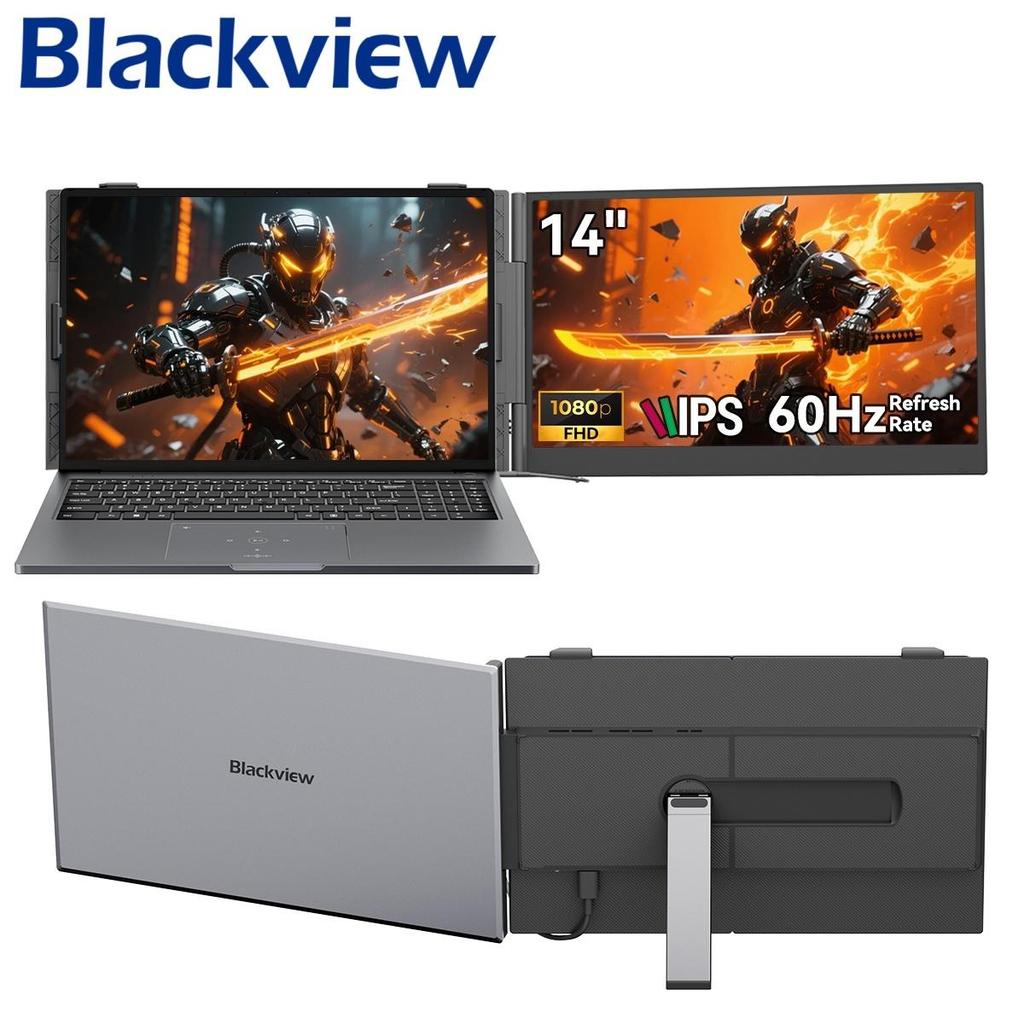 Blackview SCM6 Monitor portabil pentru computer de 14 inch USB-C FHD 1080P monitor portabil IPS 60Hz monitor extern