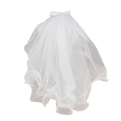 Bowknot Veil for Bride Bridesmaids Wedding Ceremony Veil Wedding Dress Headpiece for Bachelorette Party Bridal Shower