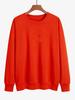 Women's 2023 Autumn/Winter Loose Fit Plus Velvet Round Neck Solid Color Hoodie