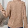 Women Tops V-Neck Long Sleeve Soft Stretchy Loose Fit Pullover Tops Spring Autumn Commuting Style Shirt Vacation Office Wear